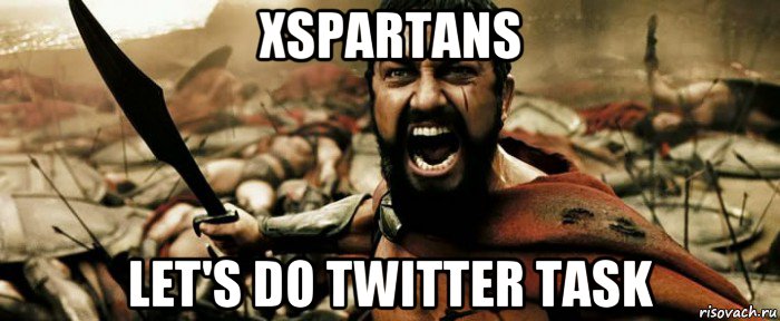 xspartans let's do twitter task