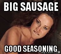 big sausage good seasoning, Мем Amber