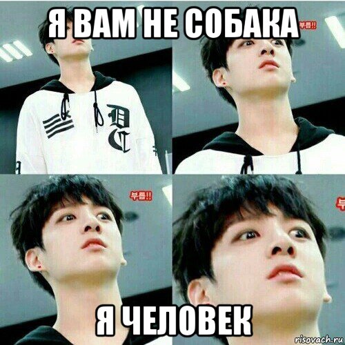 я вам не собака я человек