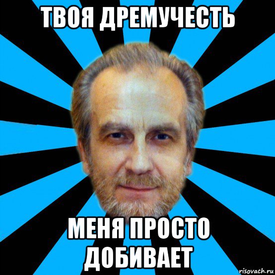 твоя дремучесть меня просто добивает