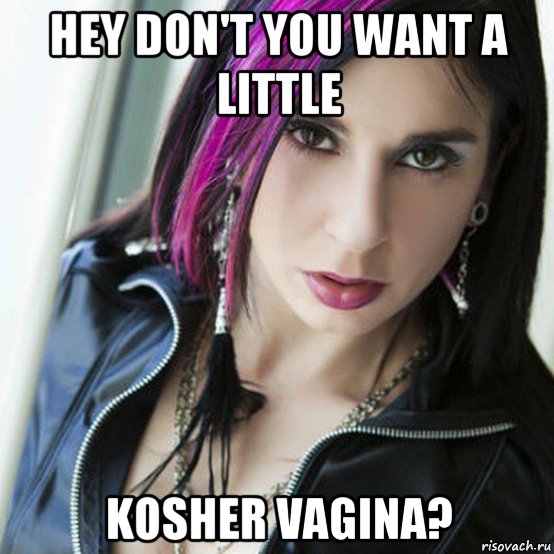 hey don't you want a little kosher vagina?, Мем Joanna