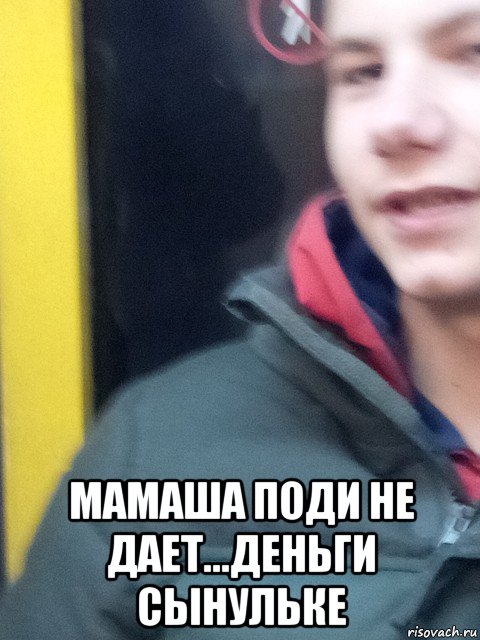 мамаша поди не дает...деньги сынульке, Мем Серпентарий