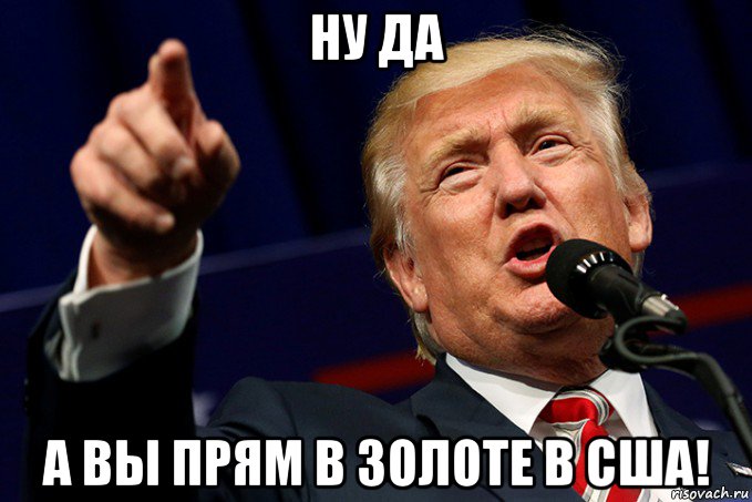 ну да а вы прям в золоте в сша!