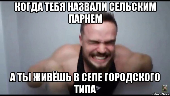 когда тебя назвали сельским парнем а ты живёшь в селе городского типа, Мем Войтенко