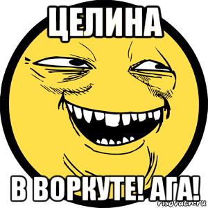целина в воркуте! ага!, Мем Yoba-face