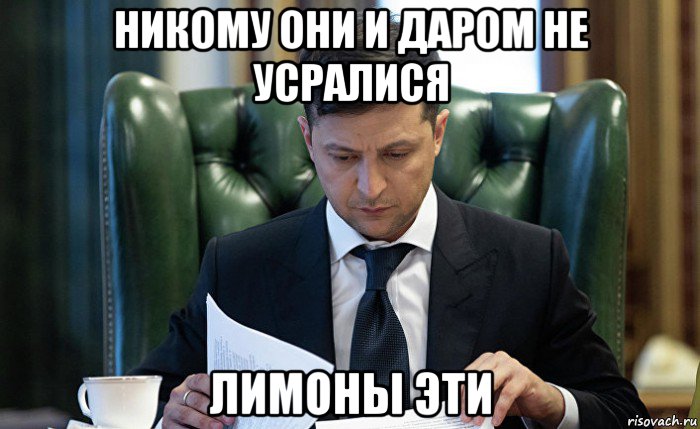 никому они и даром не усралися лимоны эти