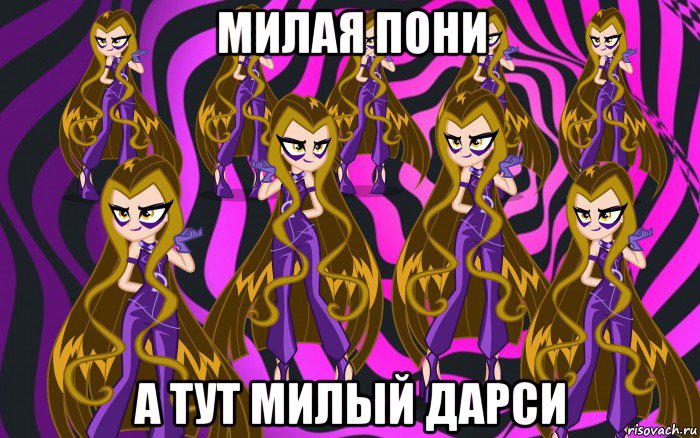 милая пони а тут милый дарси