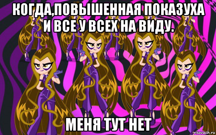 когда,повышенная показуха и все у всех на виду. меня тут нет