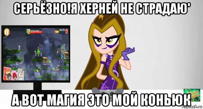 серьёзно!я херней не страдаю' а вот магия это мой коньюк, Мем Анти винкс 5