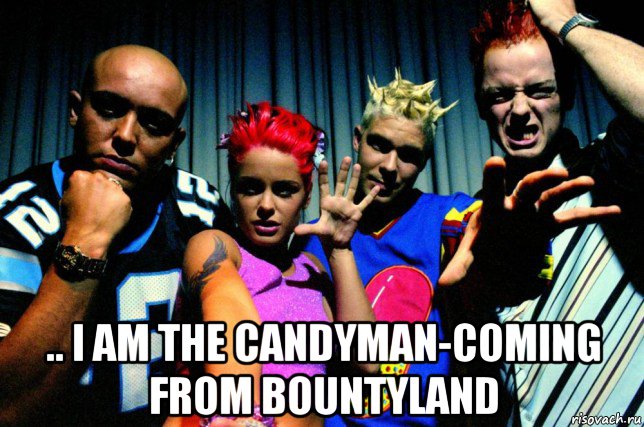  .. i am the candyman-coming from bountyland, Мем Aqua
