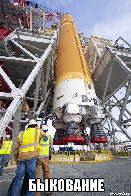  быкование, Мем Artemis Program - SLS Core Stage