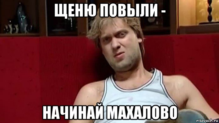 щеню повыли - начинай махалово