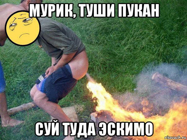 мурик, туши пукан суй туда эскимо