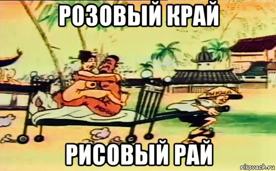 розовый край рисовый рай, Мем China