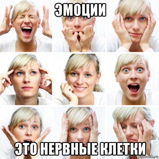 эмоции это нервные клетки, Мем Эмоции