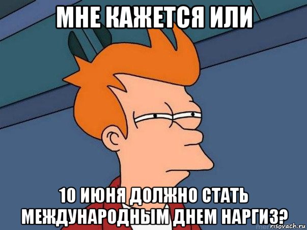 мне кажется или 10 июня должно стать международным днем наргиз?, Мем  Фрай (мне кажется или)