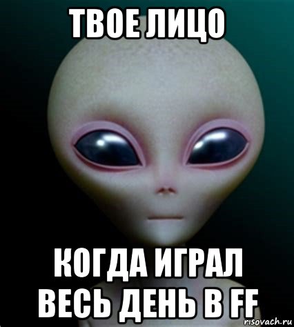 твое лицо когда играл весь день в ff