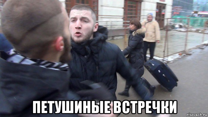  петушиные встречки, Мем Из серии провокаторы и типичные быдло животные