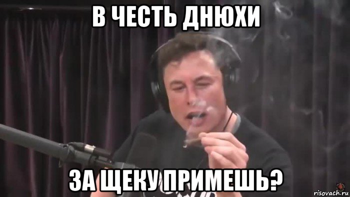 в честь днюхи за щеку примешь?, Мем Маск