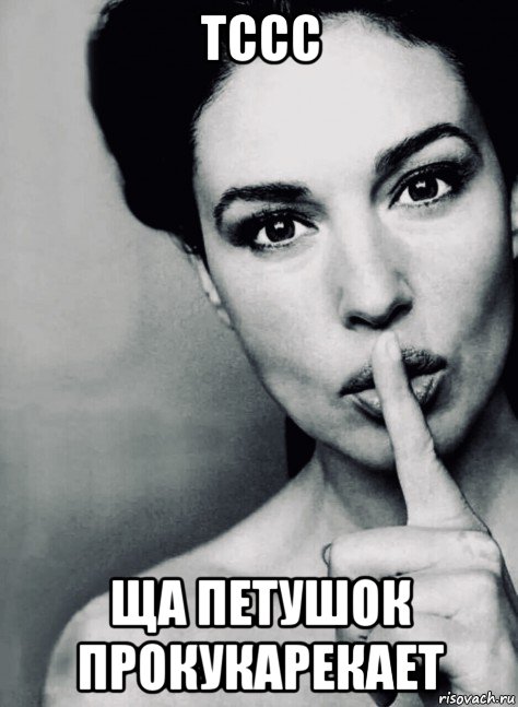 тссс ща петушок прокукарекает, Мем Monica