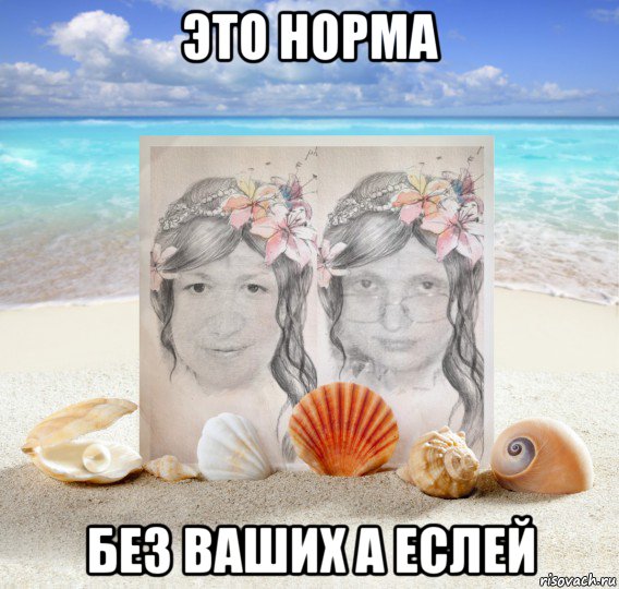 это норма без ваших а еслей, Мем Портрет двух умных Фей