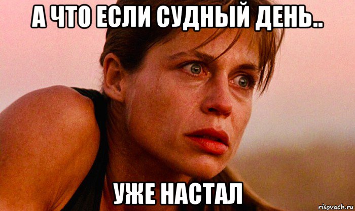 а что если судный день.. уже настал, Мем Сара Коннор