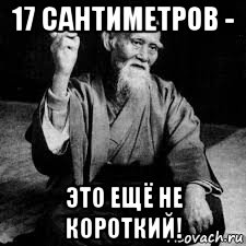 17 сантиметров - это ещё не короткий!, Мем Седой бородатый дедушка китаец философ