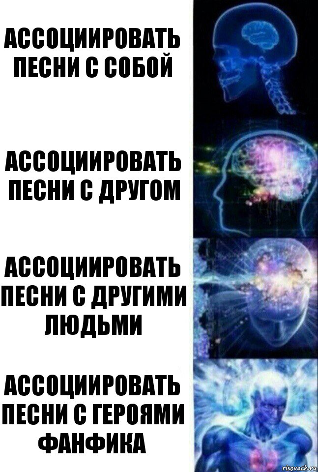 ассоциировать песни с собой ассоциировать песни с другом ассоциировать песни с другими людьми ассоциировать песни с героями фанфика, Комикс  Сверхразум