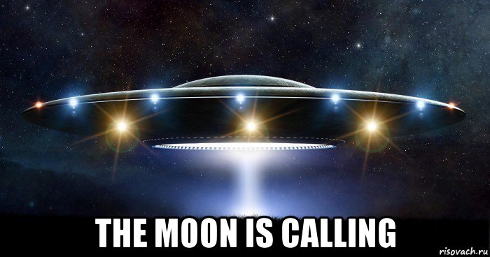  the moon is calling, Мем UFO