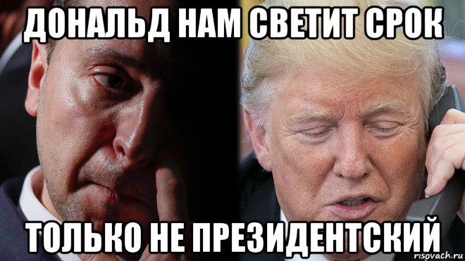 дональд нам светит срок только не президентский, Мем Зедо