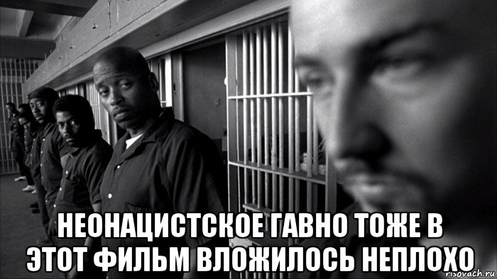  неонацистское гавно тоже в этот фильм вложилось неплохо, Мем Американская история икс
