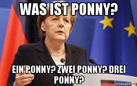 was ist ponny? ein ponny? zwei ponny? drei ponny?, Мем Анжела