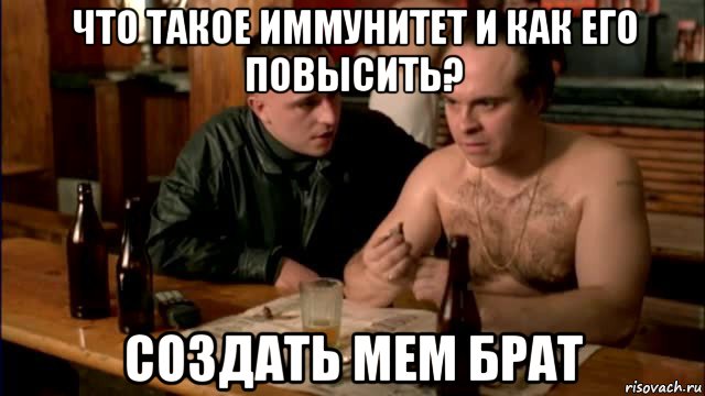 что такое иммунитет и как его повысить? создать мем брат, Мем Брат