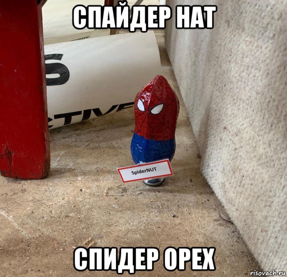 спайдер нат спидер орех, Мем Человек паук