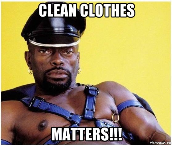 clean clothes matters!!!, Мем Черный властелин