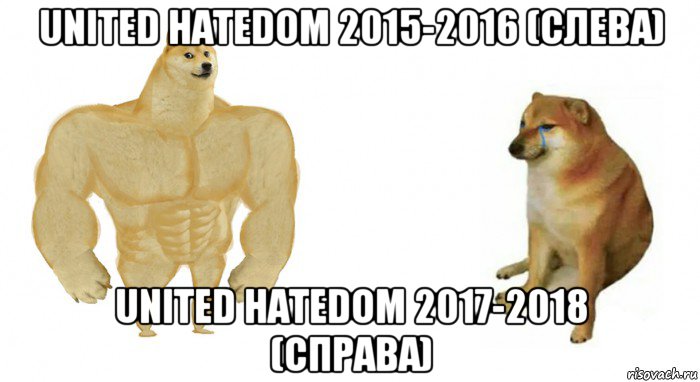 united hatedom 2015-2016 (слева) united hatedom 2017-2018 (справа)