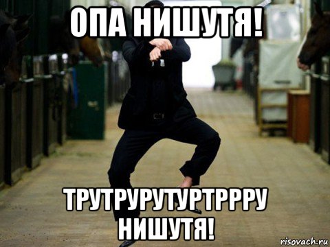 опа нишутя! трутрурутуртррру нишутя!, Мем gangnam style