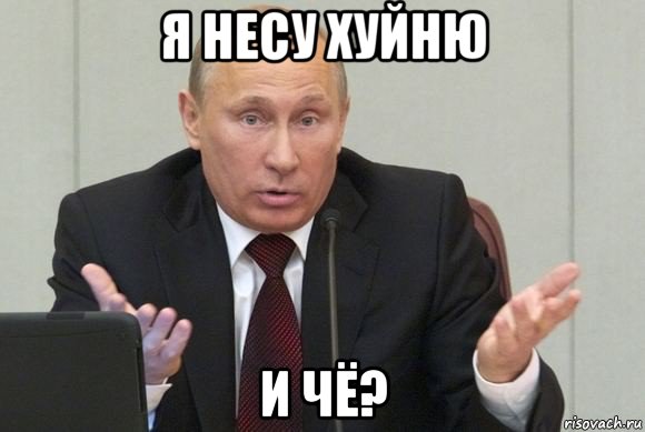 я несу хуйню и чё?