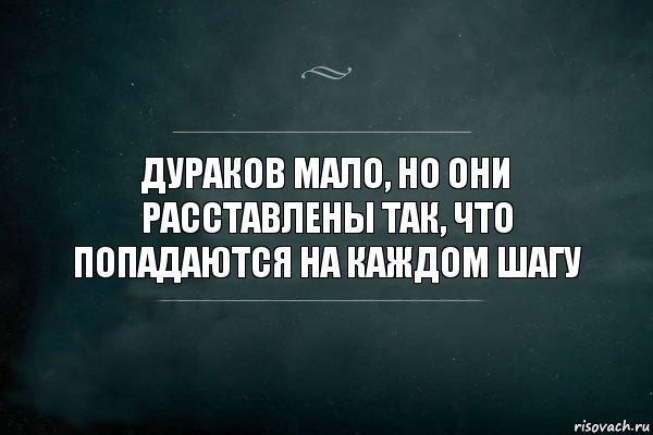 Дураков мало, но они расставлены так, что попадаются на каждом шагу, Комикс Игра Слов