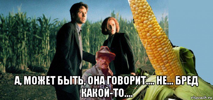  а, может быть, она говорит.... не... бред какой-то....