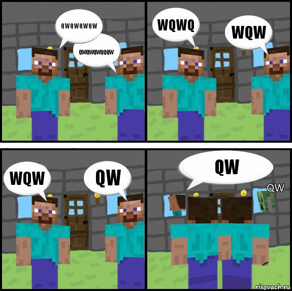 qwqwqwqw qwqwqwqqqw wqwq wqw wqw qw qw qw, Комикс Minecraft комикс