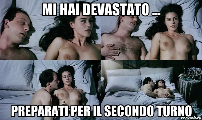 mi hai devastato ... preparati per il secondo turno, Мем Monica