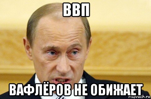 ввп вафлёров не обижает, Мем путин