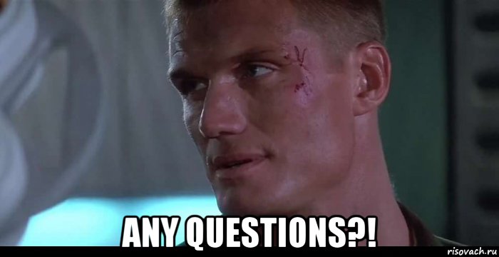  any questions?!, Мем Сержант Эндрю Скотт
