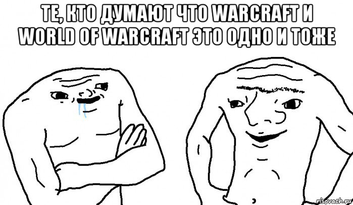 те, кто думают что warcraft и world of warcraft это одно и тоже , Мем Тупицы