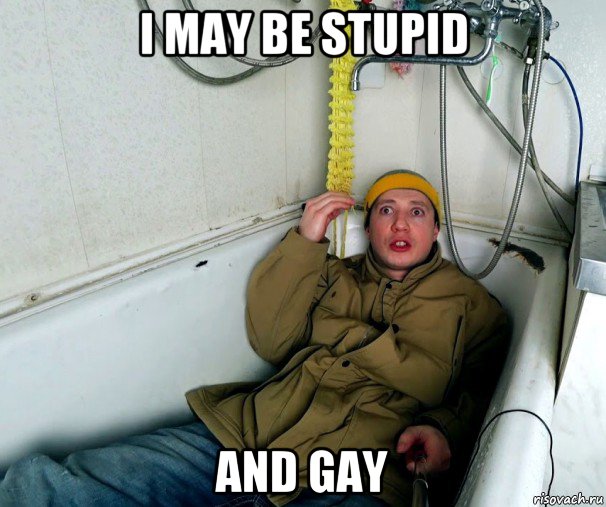 i may be stupid and gay, Мем Водонаев