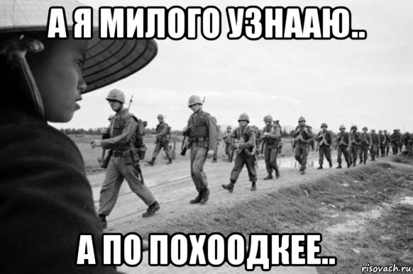 а я милого узнааю.. а по похоодкее..