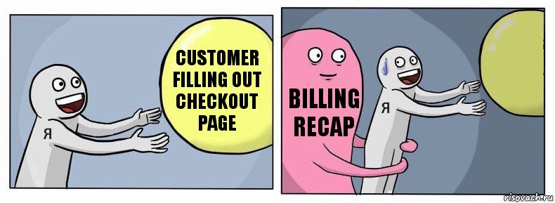 customer filling out checkout page billing recap , Комикс Я и жизнь