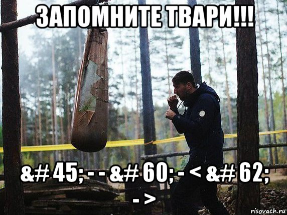 запомните твари!!! &# 45; - - &# 60; - < &# 62; - >, Мем Запомните твари