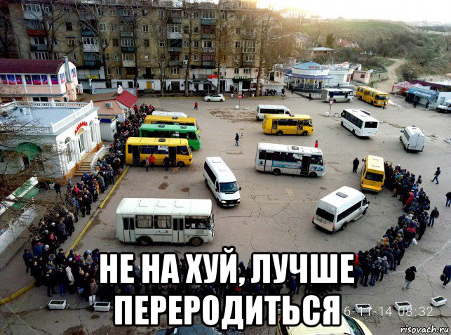  не на хуй, лучше переродиться, Мем Автобусы